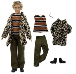 1 Set Ken Cloth Handmade Handsome Doll Accessories Casual Wear Suit for 30cm 12inch Ken Doll Suit Kids Gift
