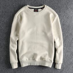 Autumn Winter American Retro Heavyweight Velvet Solid Color Sweatershirt Men's Fashion Pure Cotton Washed Youth Pullover Hoodies