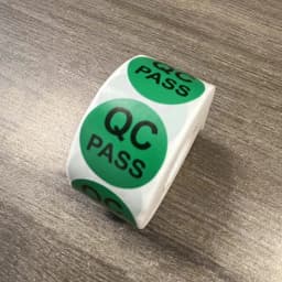 500Pcs QC PASS Adhesive Labels Factory QC Sticker QC Quality Inspection Sticker 1inch Round Seal Stickers Business Supplies