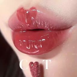 Luxury CT Multicolored Water Light Lip Gloss Lasting Moisturizing Lip Balm Heart-shaped Tip Lip Brush and Jelly Lip Gloss Makeup