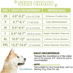 Soft Dog Muzzle for Small Large Dogs Mask Anti Biting Chewing Licking Breathable No Bark Mesh Printed Full Coverage