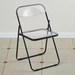 Modern Simple Acrylic Transparent Folding Chair Portable Dining Leisure Chair for Home Living Room Balcony