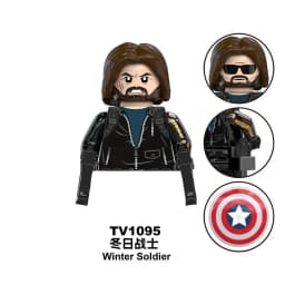 Blind Box Mini Building Blocks TV6211 Figures Big Goblin Spiderman Iron Man Venom Captain Hawk Deadpool Armor Christmas Gift Toy