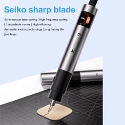 Ultrasonic Cutter 40KHz Cutting Frequency 3 Speed Adjustable with Titanium Alloy Blade Tip for Plexiglass PCB Carbon Fiber