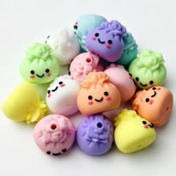 20pcs New 3D Silicone Beads Mini Focus Beads For Pens Food Grade Silicone Teether Beads DIY Jewelry Pacifier Chain Accessories