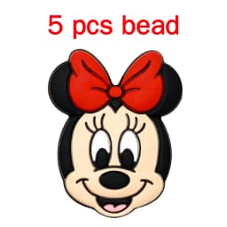 5pcs Silicone Cartoon Beads Pacifier Chain Baby DIY Care Nipple Chain Fittings