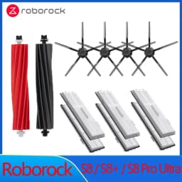 For Roborock S8 Pro Ultra S8+ Spare Parts DuoRoller Main Side Brushes Mop Cloths HEPA Filters Dust Bags Accessories