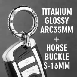 Luxury Titanium Car Key Chain Men Keychain Lightweight EDC Spin Key Ring Holder Buckle Male Father's Day Gift Jewelry Wholesale