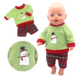 2025 New love Dolls Outfit Suits For 17 inch 43cm Baby Reborn Doll Cute Jmpers Rompers New Born Doll Clothes