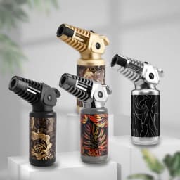 JOBON Strong Flame Gun Lighter Sustainable Flame Ignition  Flame Adjustable Cigar Camping Tool