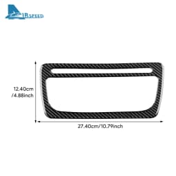 For Seat Ibiza 6j 2009 2010 2011 2012 2013 2014 Real Soft Carbon Fiber Sticker LHD RHD Car Center Console CD Frame Panel Trim