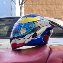Modular Filp up Motorcycle Helmet Full Face Racing Helmet Dual Visors DOT Approved motosiklet kaskı