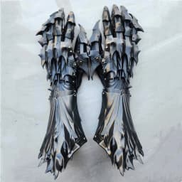 Medieval Knight Goth Vintage Mechanical Long Gloves Tactical Punk Hand Armor Man Woman 3D Pringting Cosplay Props