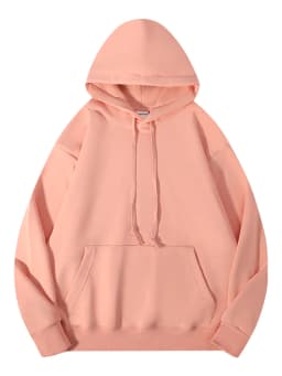 Solid Oversize Hoodies For Women Pocket Casual Loose Hooded Sweatshirt Woman Autumn Cotton Terry Hoodies Women Oversize Pullover