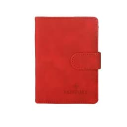 Leather Passport Holder Covers Case Waterproof Travel Credit Card Wallet Cute Passport Book for Women/Men Buckle Passport Cover