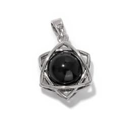 Hexagram Star Pendant Lapis Lazuli Amethysts Natural Stone Charms For Making Necklace Earrings Amulet Star of David Jewelry