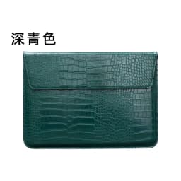 Engrave Name Crocodile Pattern Laptop Sleeve Bag Leather Luxury Waterproof Laptop Bag Fashion Notebook Computer Storage Bags