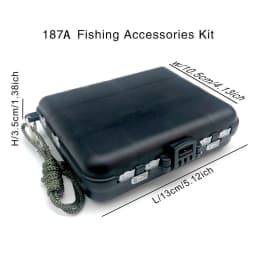 187/263 pcs Fishing Tools Accessories Kit Jig Hooks Fishing Sinker Weights Swivels Snaps Connectors with Fishing Tackle Lure Box