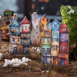 Journal GO 15pcs Weird House Collage Junk Journal Decor Stickers Unique Cottage Vintage Sticker for Journal Scrapbooking Card