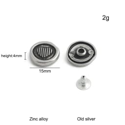 20/50/100PCS Old silver Flower/Round Conchos Screw Back Rivets For Bags Belt DIY Doll Clothes Sewing Riveting Button Accessories