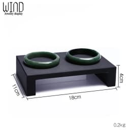 Black PU Leather Jewellery Ring Earrings Stand Holder Set Jewelry Pendant Necklace Chain Chokers Display Bust Bangle Organzier