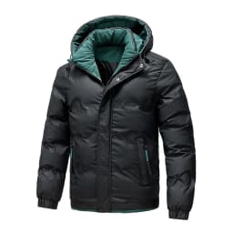 Winter Hooded Puffer Jacket Men's Loose Thick Warm Casual Outerwear