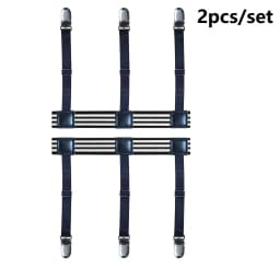 Men Shirt Stays Garters Belt With Locking Clamps,Adjustable Elastic Shirt Tuckers Garters,Shirt Holder,Leg Thigh Suspender Strap