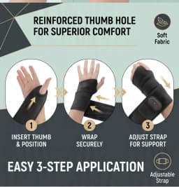 Electric Compress Hot Wrist Wrap 36/48 LEDs 3 Modes 660nm 850nm Infrared Wearable Joint Support Portable Hand Relaxation Brace