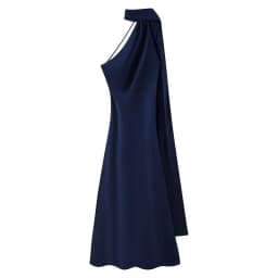 Elegant Long Silk Satin Dress Neck Hanging Pure Color Slim Fit Women's Summer New Fashion Dress City Commuting Casual Wedding