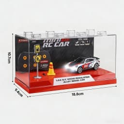 2026 Upgraded RC Car 1:64 Mini Alloy RC Drift Car Easy to Carry, 60mins Life. Exquisite Gift Box An Ideal Toy Gift for Children