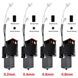 Nano-Coating Upgraded Hotend For Snapmaker U1 Hot End 0.2 0.4 0.6 0.8mm 24V48w Ceramic Block Kit High Flow J Head For u1 printer