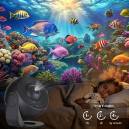 Ocean Starry Sky Projector Night Light 12 in 1 Animal Ocean Projector 360° Rotating Star Galaxy Projector Room Decoration