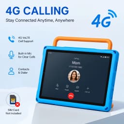 KOOMDIGI 10.1 Inch Android 4G LTE Tablet PC MTK6755 Octa Core 20GB RAM (4GB+16GBExpand) 64GB ROM 1280×800 IPS Display Dual Band 2.4G/5G WiFi 5000mAh 5MP+13MP Dual Camera 4G Calling
