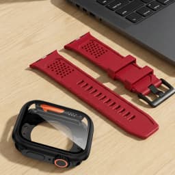 Silicone Band PC Case+Strap Screen Protective Cover for Apple Watch 11 10 9 8 7 6 SE3 46mm 44mm 45mm Change To Ultra 3/2 49mm