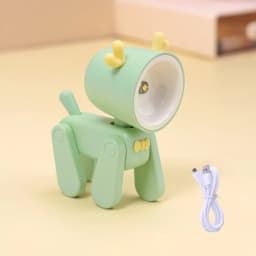 New Mini Night Light USB Rechargeable Table Lamp Cartoon Desktop Ornament Dormitory Bedroom Ambient Light Holiday Children Gifts