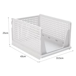【Lifeideas】Foldable Stackable Drawer Storage Basket Organizing Boxes Partition Bedroom Office Organizers Closet Clothes