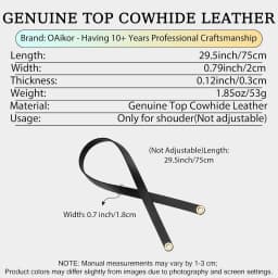 Genuine Leather Replacement Shoulder Strap for Herbag Zip Handbag Premium Imported Genuine Cowhide Short Replacement Strap