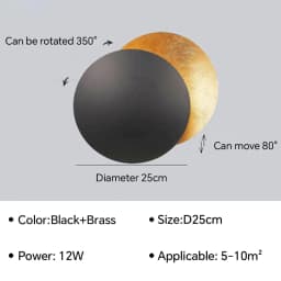 Modern LED Aisle Wall Lamp for Bedroom Bedside Living Room Stairs Corridor Eclipse Sconce Home Decor Lighting Fixture Luster