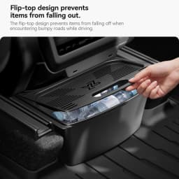 YZ For Tesla Rear Storage Box Model Y YL Juniper Tpe Center Control Seat Trash Can Organization Car Interior Accessories 2026