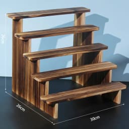 Pure Wood Display Stand Storage Rack Desktop Figurine Bubble Mat Doll Meat Green Plant Multi-layer Staircase Rack