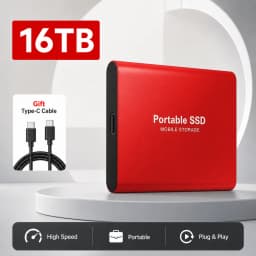 4TB Slim External SSD Portable Type-C Hard Drive USB 3.1 Storage for Mac Laptop PC Phone Backup Data