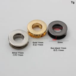 10-30-100pcs High quality planar circular eyelet dress luggage hardware accessories metal fitting hardware pressed round eyelets
