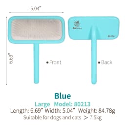 Fenice Pet Grooming Steel Long Comb Slicker Brush for Dogs - Efficiently Removes Floating Hair Tangles And Loose Hair Dog Groomi
