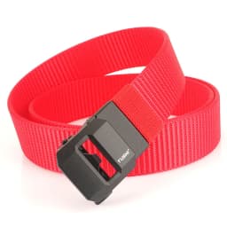 TUSHI Brand Classic High-End Elongated Thickened Men's Tactical Nylon Waist Belt Toothless Smooth Automatic Buckle Canvas Nylon