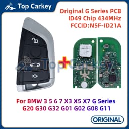 TopCarkey N5F-ID21A OEM PCB Smart Remote Key ID49 Chip 434MHz for BMW 3 5 6 7 X3 X5 X7 G Series G20 G30 G32 G01 G02 G08 G11