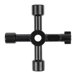 4 Directions Universal Cross Key Multi-Functional Electric Control Cabinet Triangle Wrench Key For Gas Train Bleed Radiator