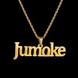 Atoztide 2022 New Personalized  NK Thick Chain Rope Names  Nameplate Bold Jewelry Stainless Steel Custom Letter Necklace