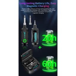 2.4GHz Mini Wireless Guitar System Rechargeable Audio Wireless Guitar Transmitter Receiver for Guitar Bass Electric Instruments