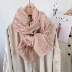 Spring Autumn New Style Long Lace Splicing Versatile Women's Scarf Fashionable Neck Protection Shawl Artistic Cotton Linen Th...