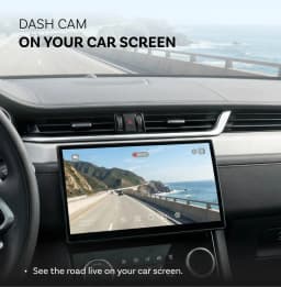 Ottocast OttoSafe Cam 2 in 1 Dash Cam Wireless CarPlay Adapter 2K 130° Wide Angle Night Vision Front Auto Recording Rear DashCam